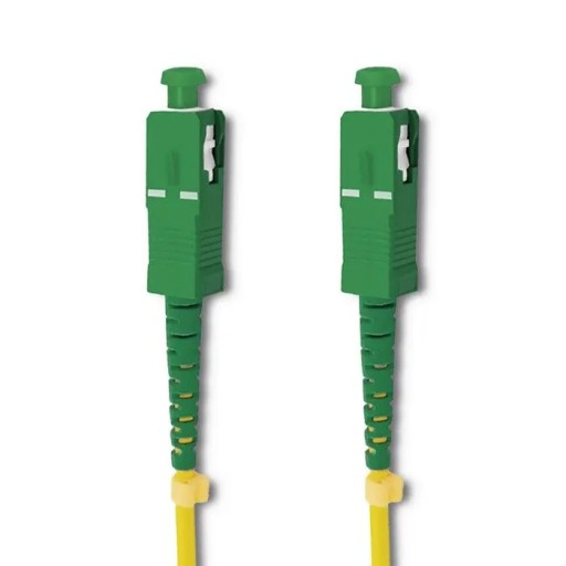 Optický patch kábel Qoltec SC/APC - SC/APC sm 9/125 G652D Simplex 0,5 m