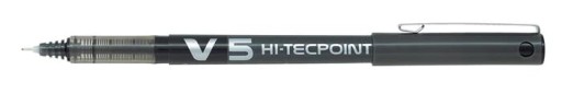 PILOT Hi-Tec V5 guľôčkové pero, ČIERNA