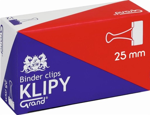 Veľké 25 mm klipy