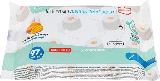 A0030 VLHČENÝ TOALETNÝ PAPIER 50ks 97% voda