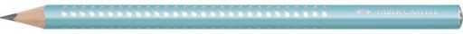 Trojhranná ceruzka Sparkle Jumbo Faber-Castell B, tyrkysová