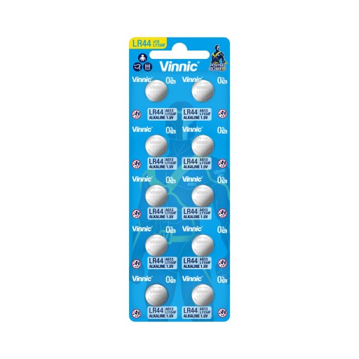 Vinnic AG13 LR44 batéria 1,5V blister 10 ks.
