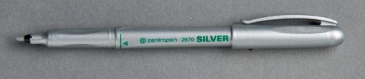 Permanentný popisovač 1mm 2670 Centropen strieborný
