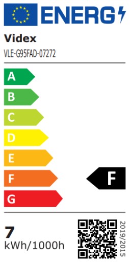Videx Filament LED žiarovka dekoratívna E27 7W 700lm stmievateľná