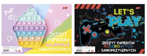 Zošit z farebných samolepiacich papierov B4 8 strán