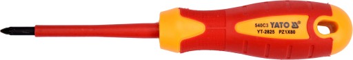 Izolovaný skrutkovač 1000V pz1x80mm YT-2825 YATO YAT