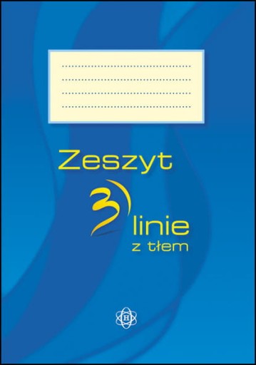 3 riadkový zápisník s pozadím. Mäkká väzba. Harmónia