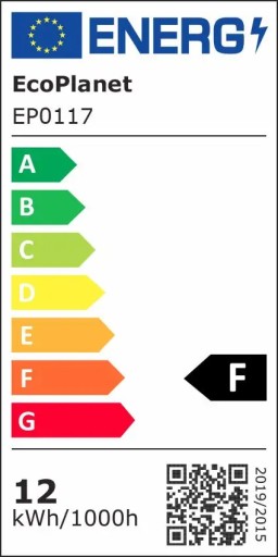 LED žiarovka E27 A60 12W 1050lm Cold Color 6000K CW ecoPLANET