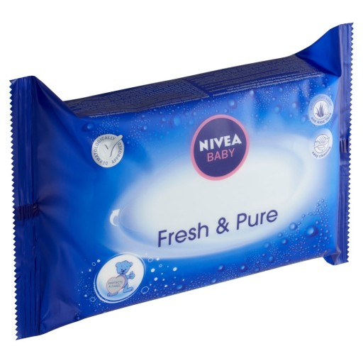 NIVEA BABY VLHČENÉ UBROUSKY PRE BABÁTKA FRESH & PURE 63KS
