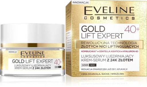 Krém-sérum Eveline Cosmetics Gold Lift Expert 40+