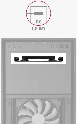 RHD-125B Kovový rám pre montáž 1x 2,5'' HDD''