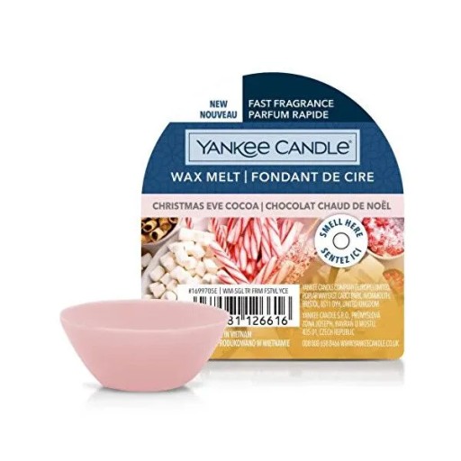 Yankee Candle VIANOČNÝ KAKAOVÝ voňavý vosk, doba horenia až 10 hodín