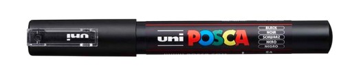 Posca pigmentový popisovač biely 1 PC-1M...