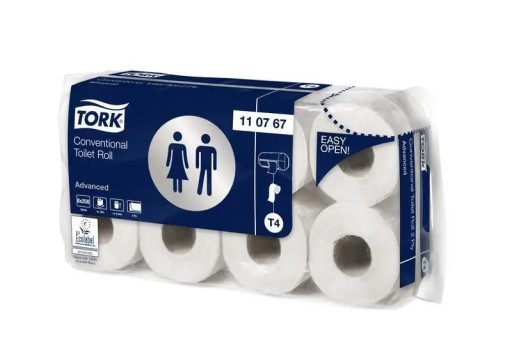 Tork 110767 - Jemný toaletný papier, T4, 8 roliek