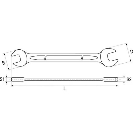 Vidlicový kľúč s leštenou hlavou 17x19 mm YT-0334 YATO