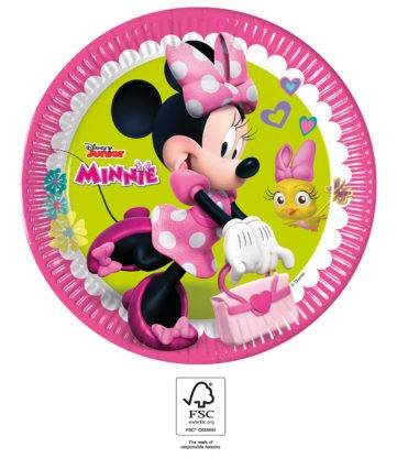 Minnie Mouse papierové taniere 23 cm 8 ks.