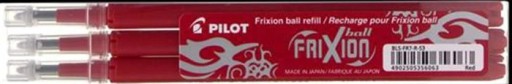 PILOT FRIXION Vymazateľná vložka 0,7 mm 3 kusy ČERVENÁ
