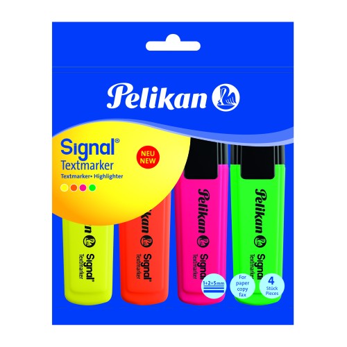 Žiarové zvýrazňovače Pelikan 496 4 ks.