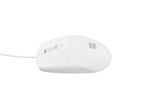 Natec RUFF 2 1000 DPI drôtová myš, biela