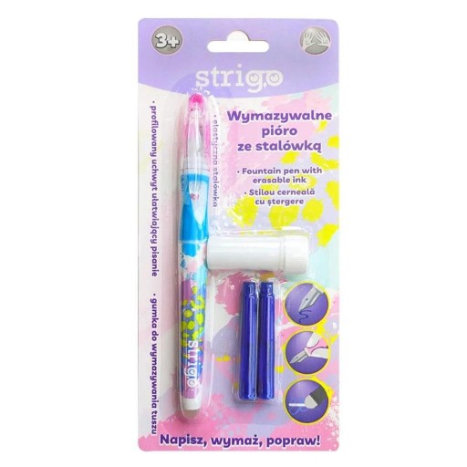 Stierateľné plniace pero s hrotom Strigo Pink