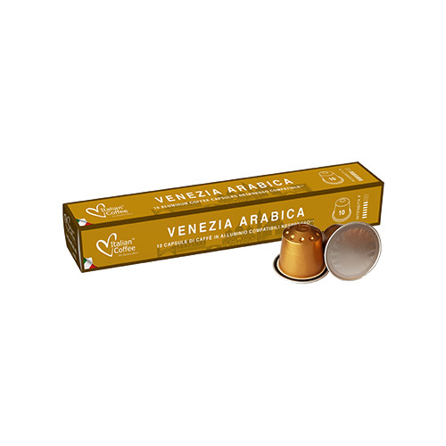 Hliníkové kapsuly Nespresso Talianske kávy Venezia Arabica x10