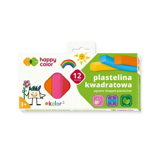 Plastelína Happy Color 12 ks.