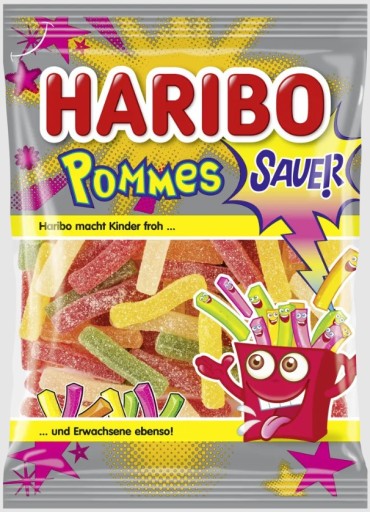 Haribo Pommes Sauer Jelly fazuľa 100 g