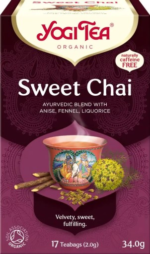 Sweet Chai BIO čaj 34g 17x2g - Yogi Tea