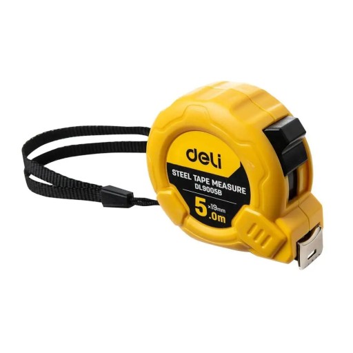 Deli Tools EDL9005B skladacia páska 5m/19mm žltá