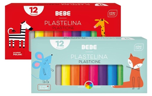 INTERDRUK BB Kids školská plastelína, 12 farieb