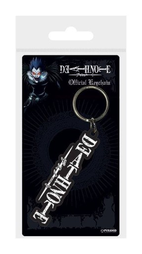 Značková gumená kľúčenka s logom Death Note