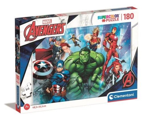 CLEMENTONI PUZZLE 180 EL AVENGERS SUPER FARBA