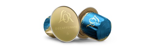 KÁVOVÉ KAPSULKY bez kofeínu Nespresso L'OR Decaffeinato 10 ks.