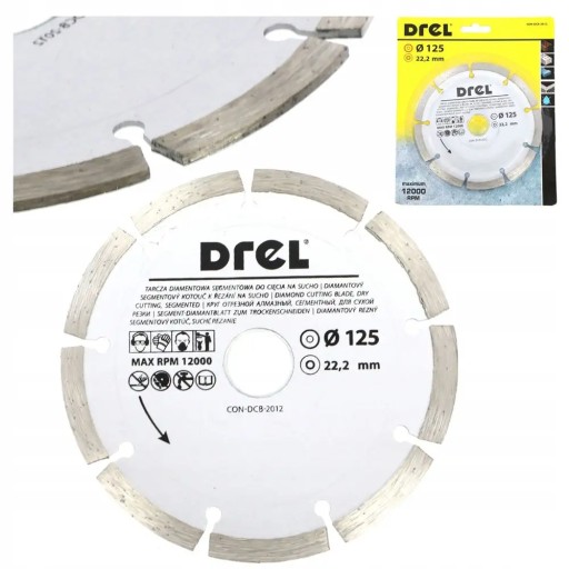 Diamantový rezací kotúč Drel CON-DCB-2012 125x22,2 mm