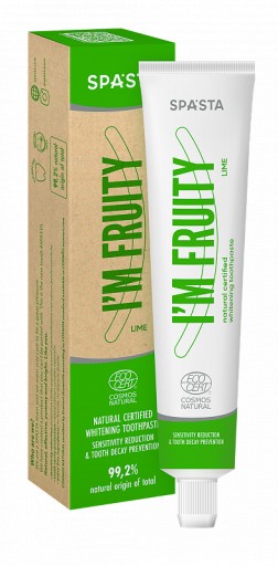 SPASTA Prírodná bieliaca zubná pasta I'M Fruity, 75ml