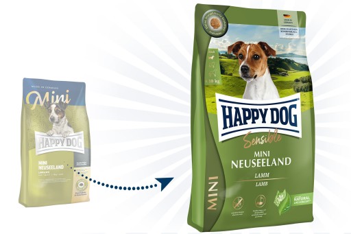 Happy Dog - Mini Neuseeland Nový Zéland - LAMB - 300G + ZDARMA!