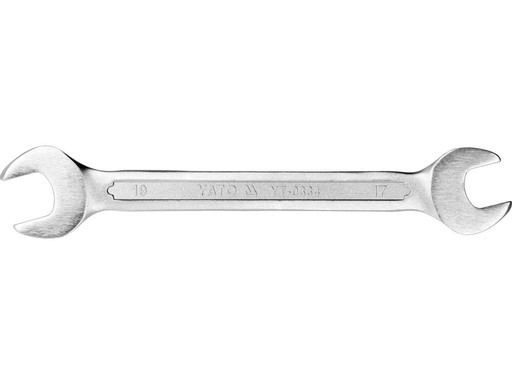 Vidlicový kľúč s leštenou hlavou 17x19 mm YT-0334 YATO