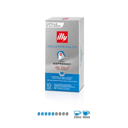 Kapsule pre Nespresso illy Decaffeinato 10 ks.