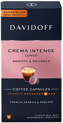 Kapsule pre Nespresso Davidoff Crema Intense Lungo 10 ks.