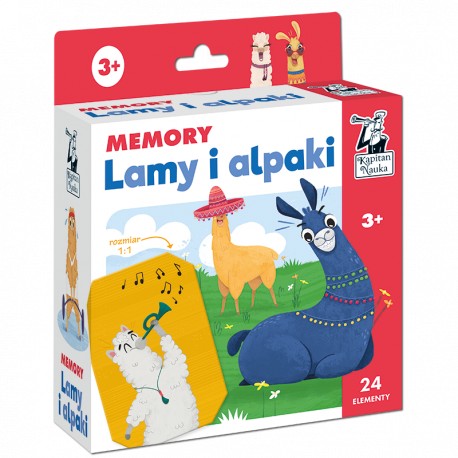 Lamy a alpaky Pexeso Captain Science 24 ks.