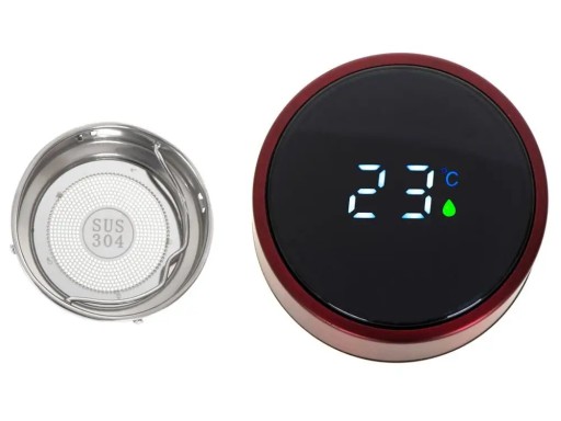 Termoska termohrnček smart LED 500ml bordová