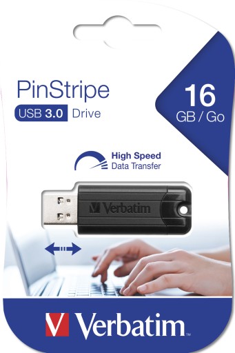 Verbatim 16GB PinStripe USB 3.0 kľúč
