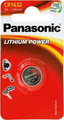 Panasonic lítiová batéria 3V CR1632 1 ks.