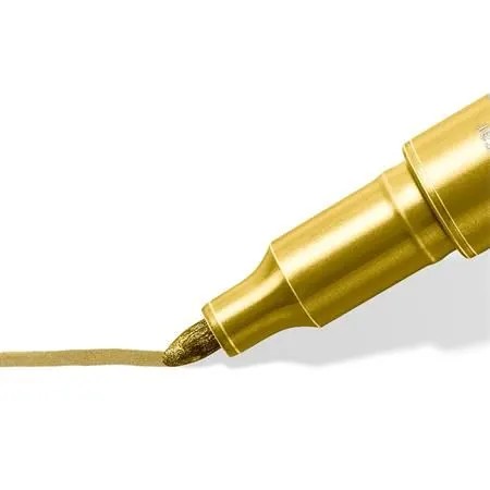 ZNAČOVAČ OZDOBNÝ, ZLATÝ METALICKÝ 1-2MM STAEDTLER