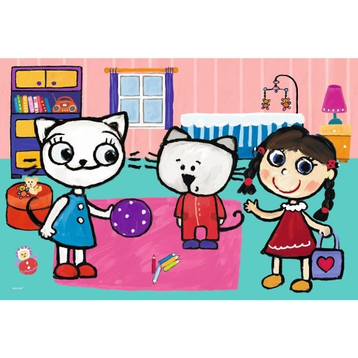 Puzzle 60 dielikov Kitty Cat s kamarátmi 17343 Trefl