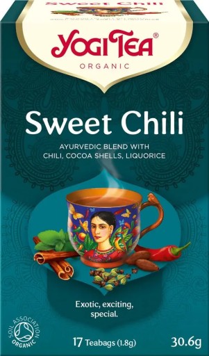 Čaj SWEET CHILLI, kakaové šupky, sladké drievko, BIO