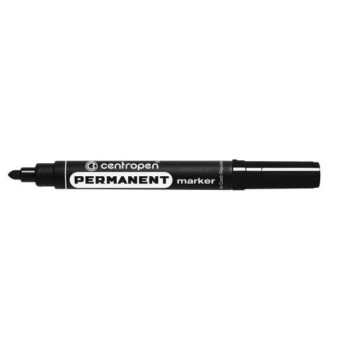 PERMANENTNÝ ZNAČOVAČ, KLOPAČKA, ČIERNA PODŠÍVKA, SILNÝ ZVÝRAZŇOVAČ 2,5 mm
