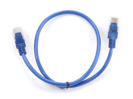 Patchcord GEMBIRD RJ45 sieťový kábel cat.5e 0,5M modrý