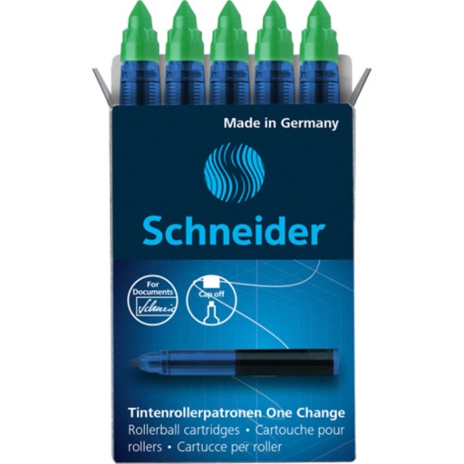 Náplne do rollera 0,6 mm Schneider One Change GREEN 5 KS