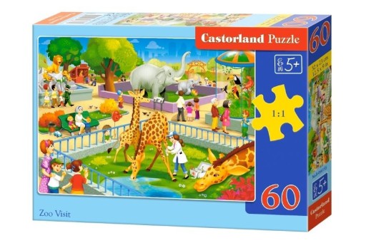 Puzzle 60 dielikov. Návšteva zoologickej záhrady